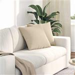 vidaXL Sofa Kussens 2 stuks Crème 45 x 45 cm Stof