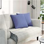 vidaXL Sofa Kussens 2 pcs Jeans Blauw 45 x 45 cm Stof