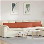 vidaXL Sofa Kussens 2 stuks Rood-oranje 200 x 40 cm Cordstof