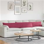 vidaXL Sofa Kussens 2 stuks Wijnrood 200 x 40 cm Cordstof