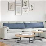 vidaXL Sofa Kussens 2 stuks Blauw 145 x 40 cm Cordstof