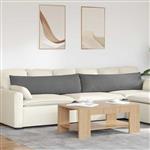 vidaXL Sofa Kussens 2 stuks Donkergrijs 145 x 40 cm Stof