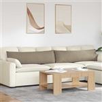 vidaXL Sofa Kussens 2 stuks Taupe 145 x 40 cm Stof