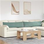 vidaXL Sofa Kussens 2 stuks Zeegroen 145 x 40 cm Cordstof