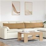 vidaXL Sofa Kussens 2 stuks Bruin 145 x 40 cm Cordstof