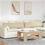 vidaXL Sofa Kussens 2 stuks Crème 145 x 40 cm Stof