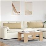 vidaXL Sofa Kussens 2 stuks Grijs groen 120 x 40 cm Cordstof