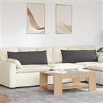 vidaXL Sofa Kussens 2 stuks Donkergrijs 120 x 40 cm Cordstof