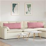 vidaXL Sofa Kussens 2 stuks Roze 120 x 40 cm Cordstof