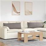 vidaXL Sofa Kussens 2 pcs Taupe 120 x 40 cm Stof