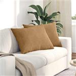 vidaXL Sofa Kussens 2 stuks Bruin 70 x 50 cm Cordstof