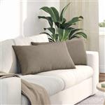 vidaXL Sofa Kussens 2 stuks Taupe 80 x 40 cm Stof