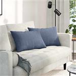 vidaXL Sofa Kussens 2 stuks Blauw 60 x 40 cm Cordstof