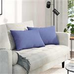 vidaXL Sofa Kussens 2 stuks Blauw 60 x 40 cm Stof