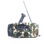 Slimlogy R3 Mini 2000 mAh Noodradio & Nood Zaklamp – Laadbaar met Crank – Camouflage