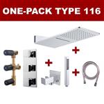 Wiesbaden one-pack inbouwthermostaatset type 116 (24x55)