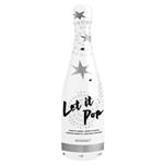 Sterren Confetti Kanon Zilver Champagne Fles 32cm