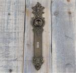 Deurplaat - Engelen - gepatineerde messing, voor de kamerdeur, BB72