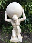Beeld van Atlas - 70 cm - Vintage look - Polystone