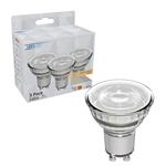 GU10 LED Spot MR16 - Warmwit 2700K - 4W - 345 Lumen - Glas - 3 Stuks