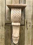 Fraaie snak, schouwconsole, groot wandconsole met de hand gesneden uit koloniaal hout, zeer fraai!