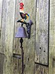 Deurbel ''Haan'' - gietijzer - small.