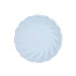 Blauwe Borden Rond Swirl Pastel 18,8cm 6st