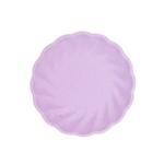 Paarse Borden Rond Swirl Pastel 18,8cm 6st