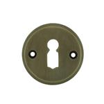 Slotrozet BB - voor kamerdeuren - messing gepatineerd