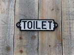 Bordje emaille ''Toilet'' voor de deur