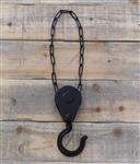 Decoratieve bloempothouder als lier, haak met stijl, ophanging als antiek