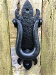Deurklopper ijzer - als antieke deurklopper, Scorpio-rustiek-zwart