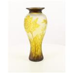 EEN CAMEO GLAS BALUSTER VAAS 