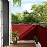 vidaXL Balkonscherm Rood 90x700 cm 100% Polyester Oxford