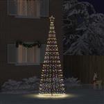 vidaXL LED Kerstboom met Grondspiesjes Multikleur 400 cm IJzer