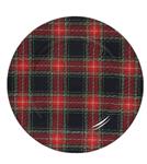 Onderbord Tartan Schotse ruit donker blok 33 cm rond kunststof