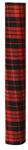 Decostof Tafelloper Tartan Schotse ruit Rood Zwart polyester Dessin A 200cm x 35cm