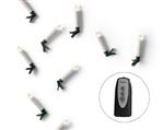 LED boomkaarsjes warm wit op batterij – 10 stuks met Timer en afstandsbediening