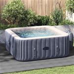 vidaXL Zwembad Grondzeil Lichtgrijs 274 x 274 cm Polyester geotextiel