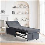 vidaXL Slaapbank Donkergrijs 67 x 194 x 38 cm Fluweel