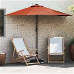 vidaXL Tuinparasol Terracotta 294 x 150 x 224 cm Stof
