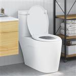 vidaXL Snelle Ontgrendel Toiletzitting Wit 44.8 x 37.3 x 4.2 cm