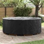 vidaXL Hoes voor tuinmeubelen Zwart 244 x 244 x 85 cm 600D oxford stof