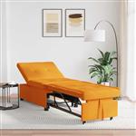 vidaXL Sofa Bed Donkergeel 194 x 67 x 37 cm Stof