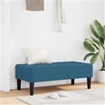 vidaXL Bank Blauw 113 x 57 x 39 cm Fluweel