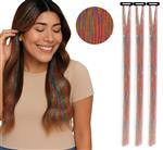 Gekleurde Hair Extension Glitters 50cm 3st