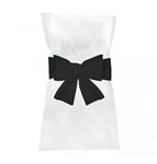 Zwarte Stoel Strik 19cm 6st