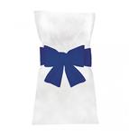 Donkerblauwe Stoel Strik 19cm 6st