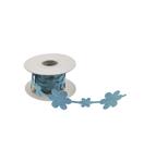 Bloemen Lint Turquoise 2m