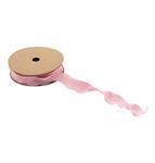 Lichtroze Lint Rimpel 2,5Cm 10m
